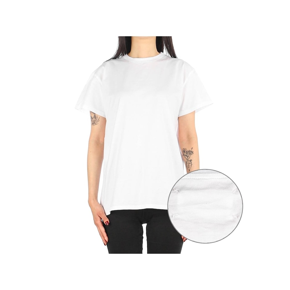 メゾンマルジェラ [メゾンマルジェラ] 22FW 女性用ショートスリーブ T シャツ (S51GC0509 S22816 100) Q7LS51GC0509S2281610000