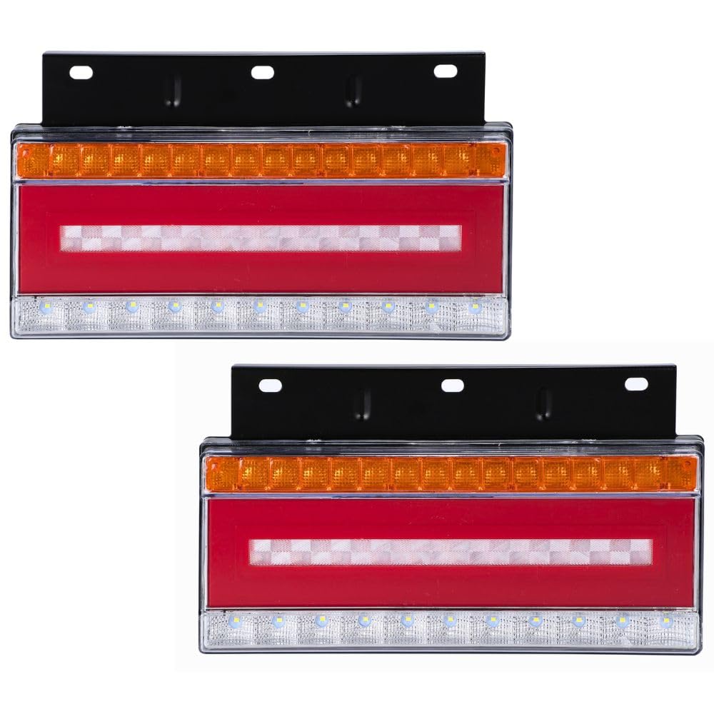 one+lifestyle トラック 24V LED テールランプ 左右セット 流れるウインカー シーケンシャル スモール ブレーキ バック 一体型 汎用 取付29cm 4,233円