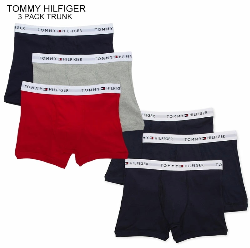 3 PACK TRUNK 09TQ002 メンズ ボクサーパンツ アンダーウェア 3枚セット ブラック カジュアル スト