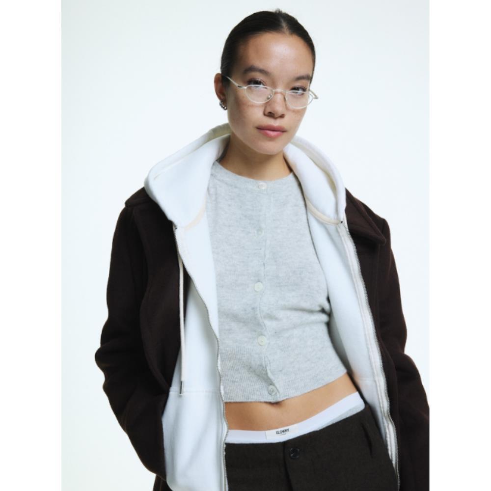 GLOWNY G CLASSIC WOOL CARDIGAN GRAY GC24WTKN001GR