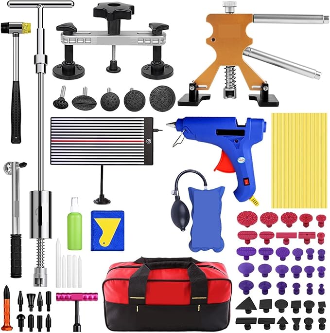 車の修理ツールボディ修復ツールへこみ除去プーラー修理車のへこみキット検査製品診断ツール