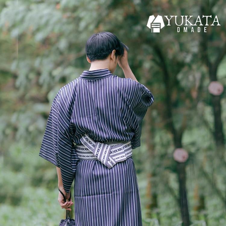 出荷が迅速である 独占販売 浴衣 メンズ セット レトロ モダン 無地 ストライプ柄 男性 男性用 紳士 和服 帯 男 ゆかた 夏服 浴衣セット ギフト プレゼント かっこいい おしゃれ 人気 花火