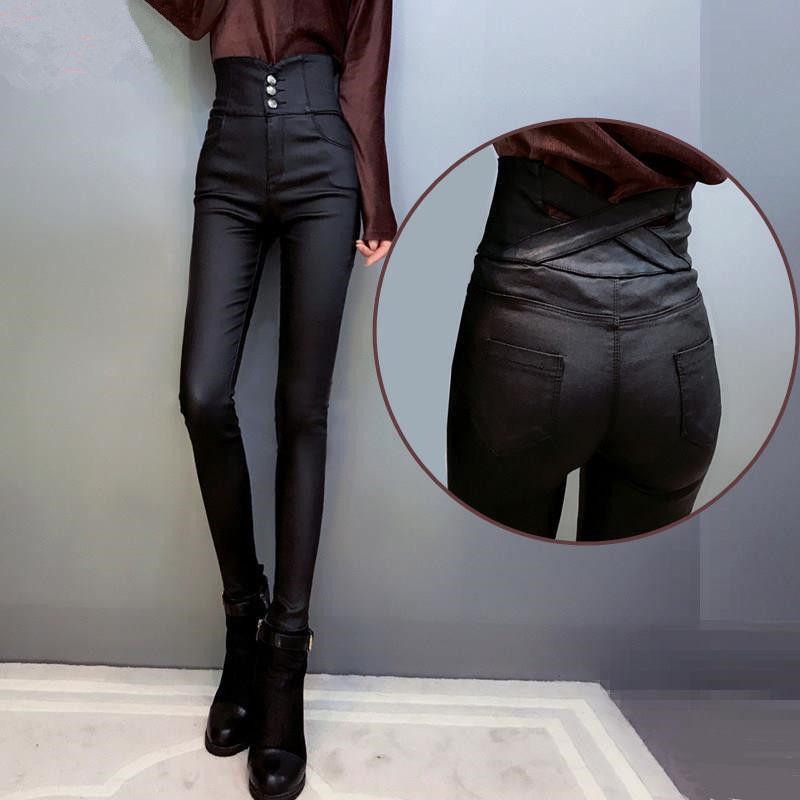 レザーパンツ レディース フェイクレザー ロングパンツ ハイウエスト ファション スキニー レギンス PU 合皮 防風防寒 防水 お洒落 美脚6 5,162円
