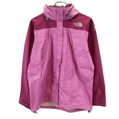GORE-TEX レインテックスフライト ナイロンジャケット M ピンク フーディー アウトドア NPW10710 レディース 古着 6,847円