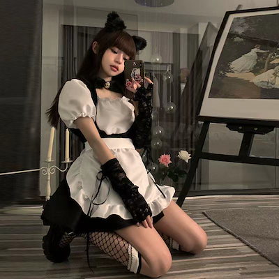 [Qoo10] 日本のメイドコスプレメイドユニフォームロ : レディース服