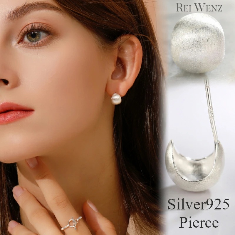【高品質Silver925】ピアス フープ 丸 サークル C C字 C型 シルバー シンプル Silver925 レディース 女性 金属アレルギー プレゼント