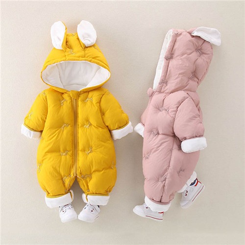 ロンパース 男の子 赤 黄色 冬 かわいい 中綿 服 内祝い ピンク 赤ちゃん 誕生日 暖かい 冬服 長袖 ベビー ジャンプスーツ 新生児 出産祝い カバーオール ベビー服 ダウン おしゃれ 防寒