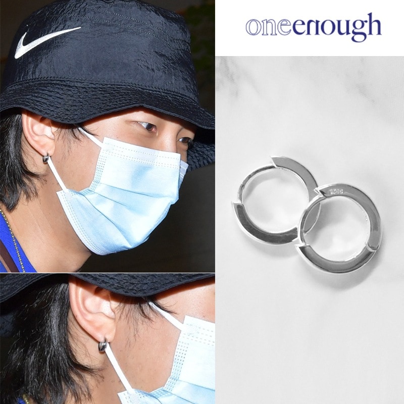 bts RM着用 Memory Earring シルバーリングピアス