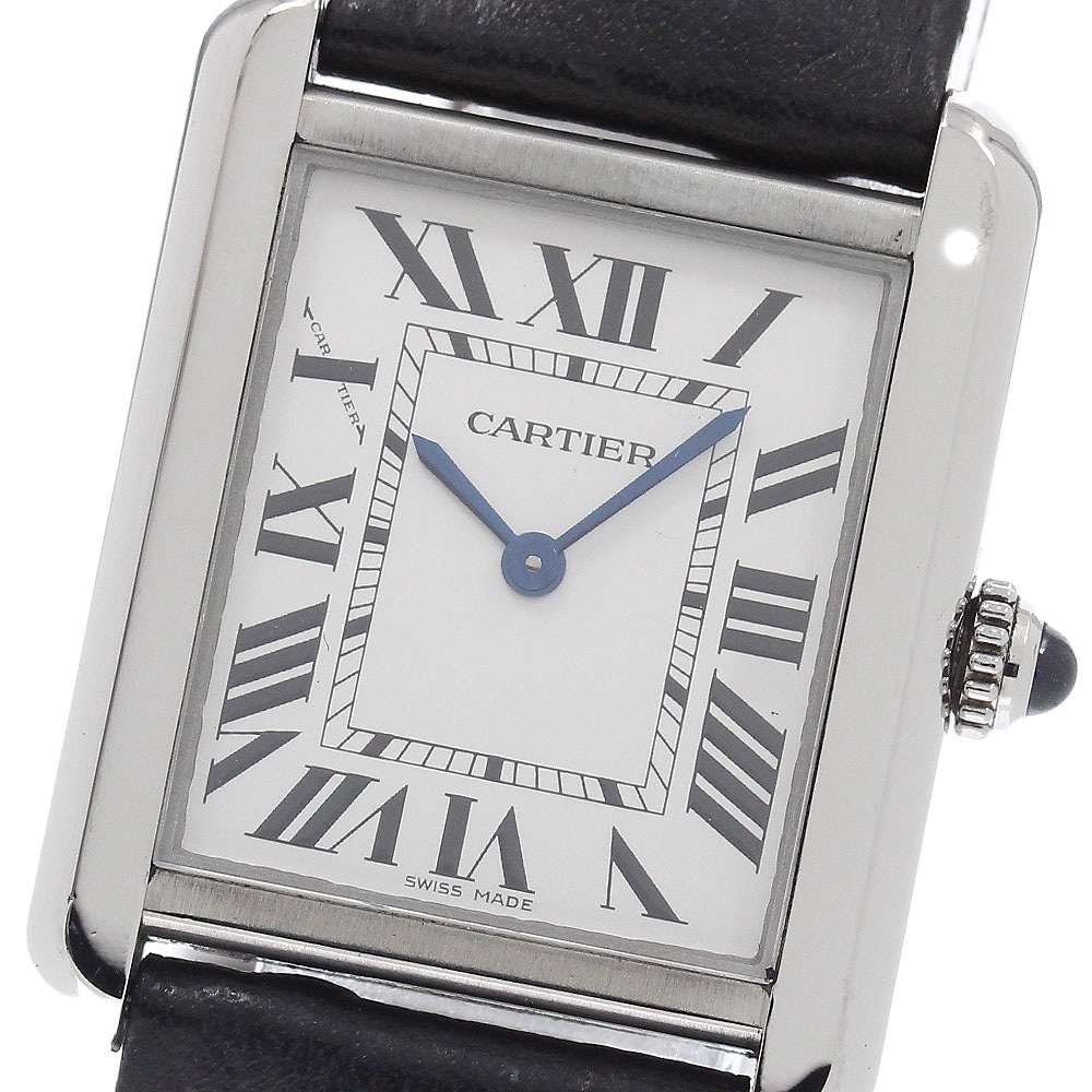 カルティエ CARTIER WSTA0030 タンクソロSM クォーツ レディース 良品 保証書付き_955717【中古】
