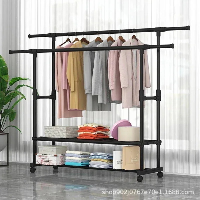 販促-送費無料物干しラック床掛けラック折り畳み収納室内寝室学生干しラック家庭用涼しい服ラック
