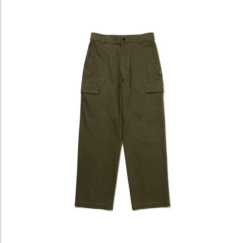 アパレルウォームコットンセミオーバーストレートイージーパンツ KHAKI K5423EPT91KHK