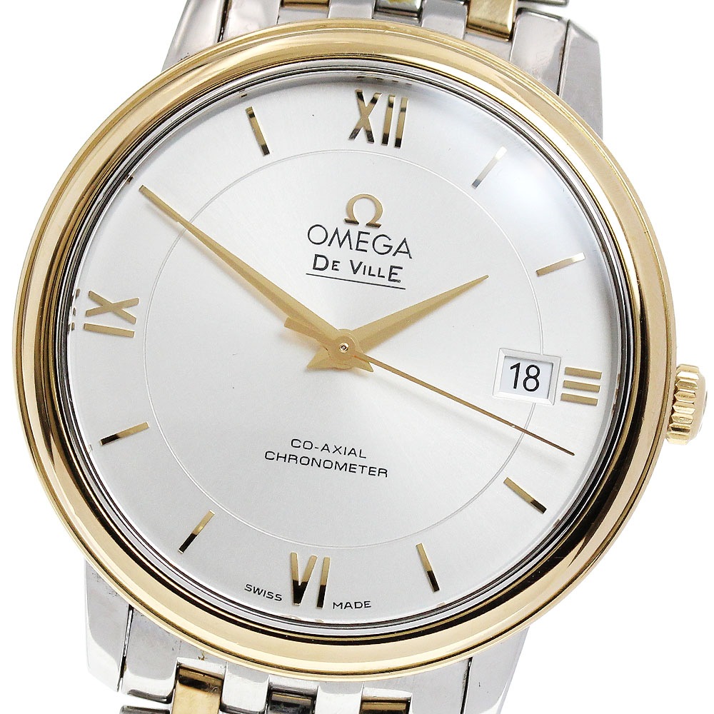 オメガ OMEGA 424.20.37.20.02.001 デビル プレステージ コーアクシャル クロノメーター 自動巻き メンズ _847473【中古】