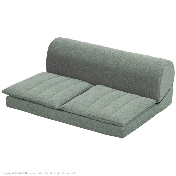 フリースタイルローソファ 二人掛け 低反発 ルシオ 71500053-GRN グリーン
