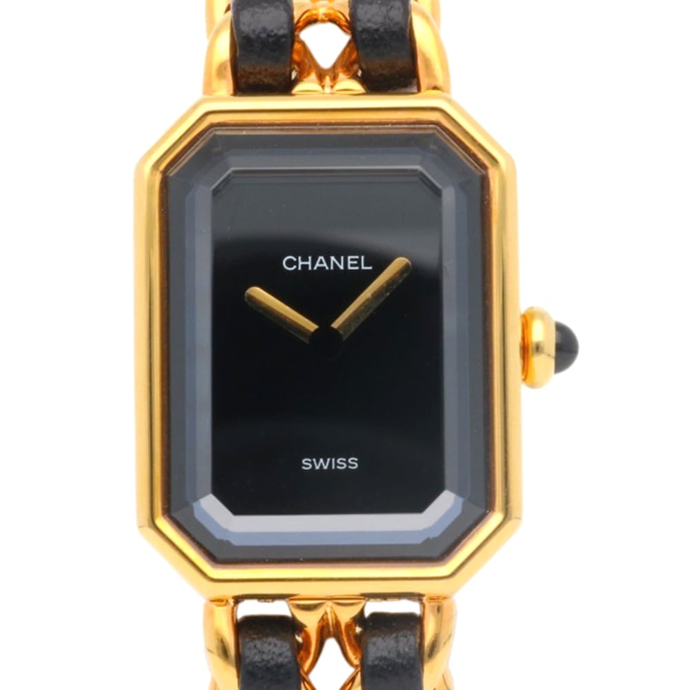 シャネル プルミエール S 腕時計 GP H0001 クオーツ 1年保証 CHANEL 中古