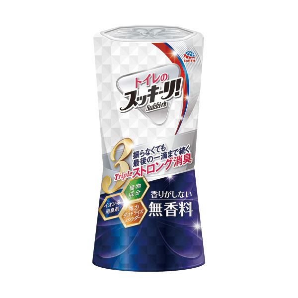 （まとめ）アース製薬 トイレのスッキーリ 無香料 400ml 1個(×10セット)