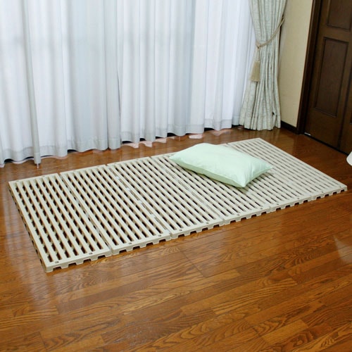 蝶プラ工業 782412 すのこベッド(ベージュ) 782412チヨウプラ
