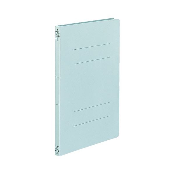 (まとめ) コクヨ フラットファイル(二つ折りタイプ) A4タテ 150枚収容 背幅18mm 青 フ-VF10B 1セット(10冊) (×10セット)