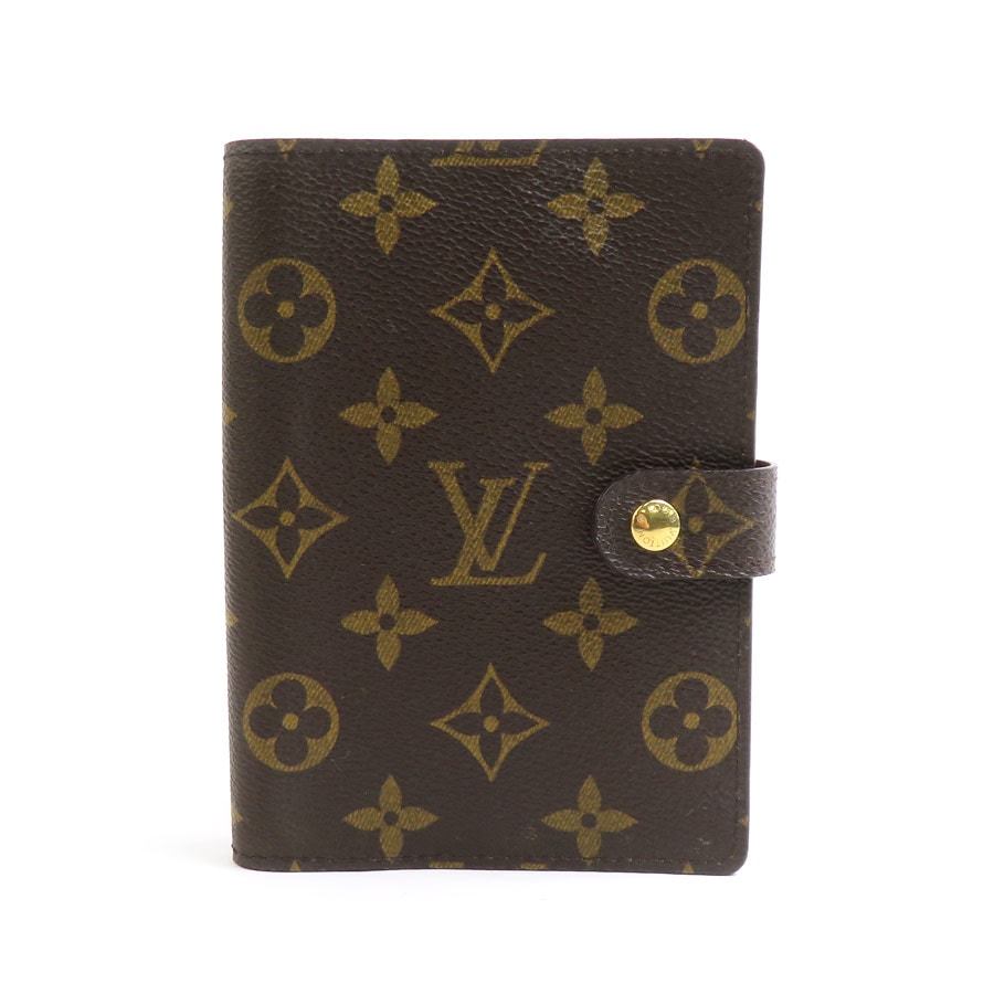 ルイ ヴィトン LOUIS VUITTON 手帳カバー モノグラム アジェンダPM モノグラムキャンバス ブラウン ゴールド ユニセックス e60265g