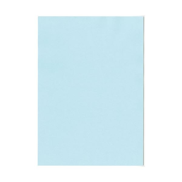 (まとめ）北越コーポレーション 紀州の色上質A4T目 薄口 水 1箱(4000枚:500枚×8冊)(×3セット)