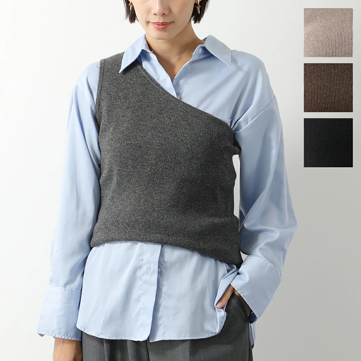 MAX MARA マックスマーラ タンクトップ VETRO ベトロ レディース ウール リブ ニット ノースリーブ ビスチェ カラー4色