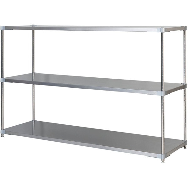 アイ・エル・シー GSS3-60150 燕三条製 PROFACE SUS304ステンレスソリッドシェルフ3段 600×1500×1200 SUS304ステンレスポール メーカー直送