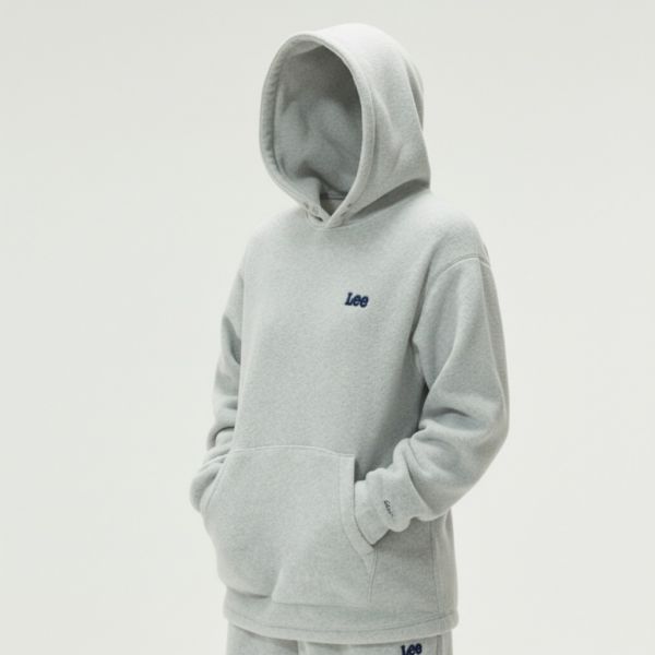 スモールツイッチ フリース フード Tシャツ グレー