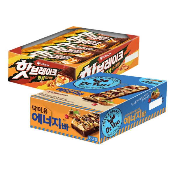 ドクターユーエナジーバー40gx15個+ホットブレーキピーナッツキャラメル45gx15個(計30個) 5,287円