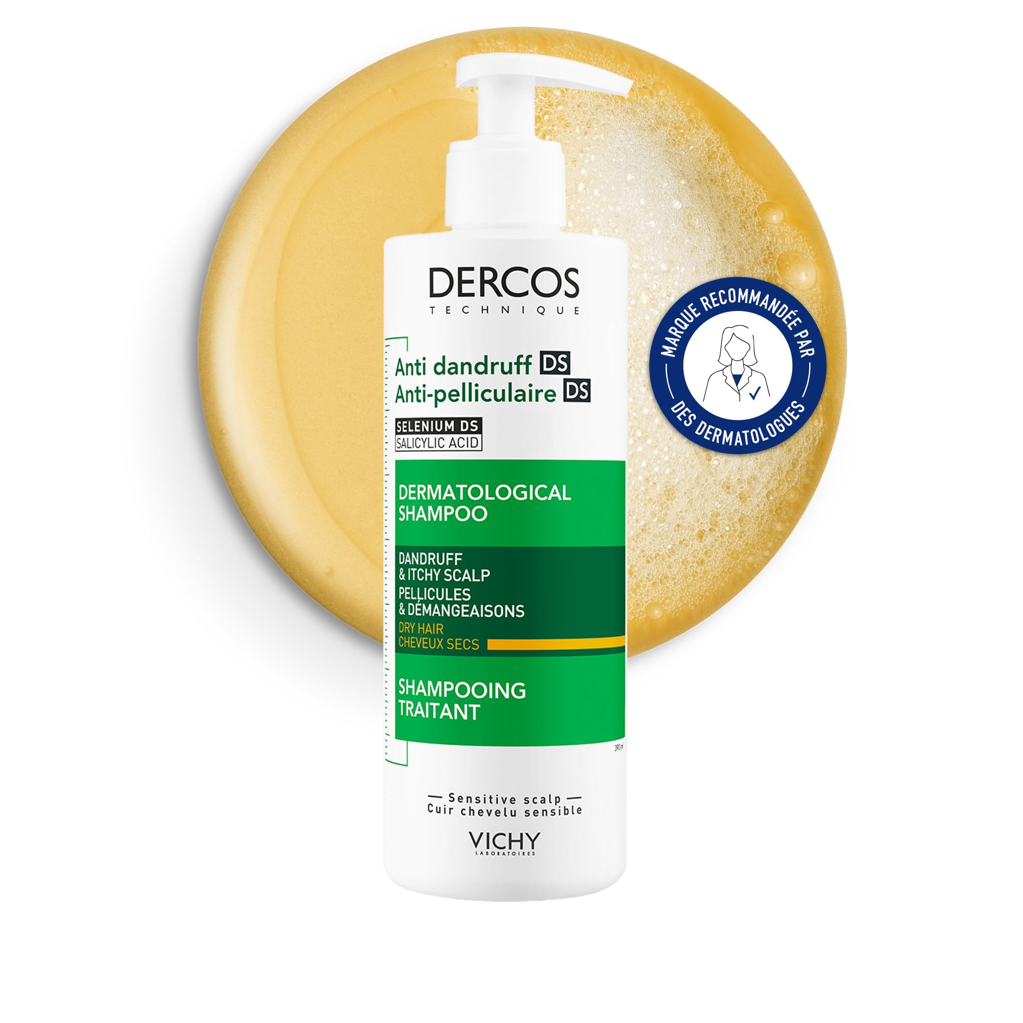 Vichy Dercos Champú Anti Caspa Cabello Seco 390Ml