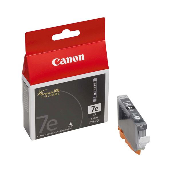 （まとめ） キヤノン Canon インクタンク BCI-7eBK ブラック 0364B001 1個 (×4セット)