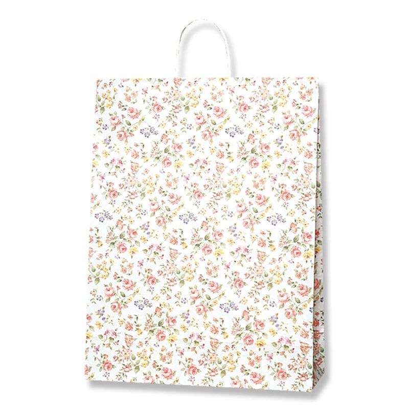 （まとめ買い）シモジマ HEIKO 手提げ紙袋 25チャームバッグ 25CB カスタムB ロマネスク 50枚 幅380xマチ150x高500mm 003282600 [x3セット]