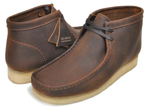 ワラビー ブーツ ビーズワックス レザー モカシン クレープソール 26155513