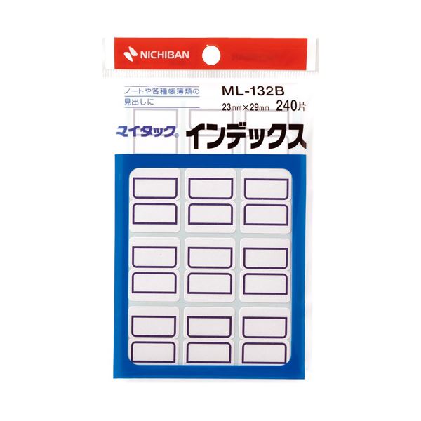 （まとめ） ニチバン マイタックインデックス ML-132B 10袋(×2セット)