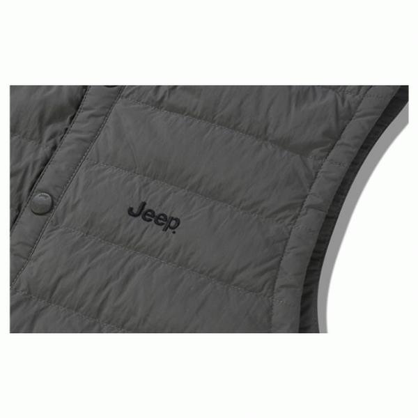 JEEP 男女共用 横斜線 ダックダウン 軽量パディング ベスト_3_A JP4JPU692_3