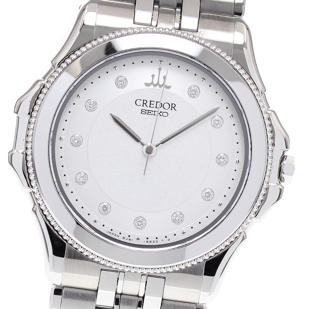 セイコー SEIKO GCAR993/8J81-6B10 クレドール 11Pダイヤモンド クォーツ ボーイズ 良品 _824282【中古】