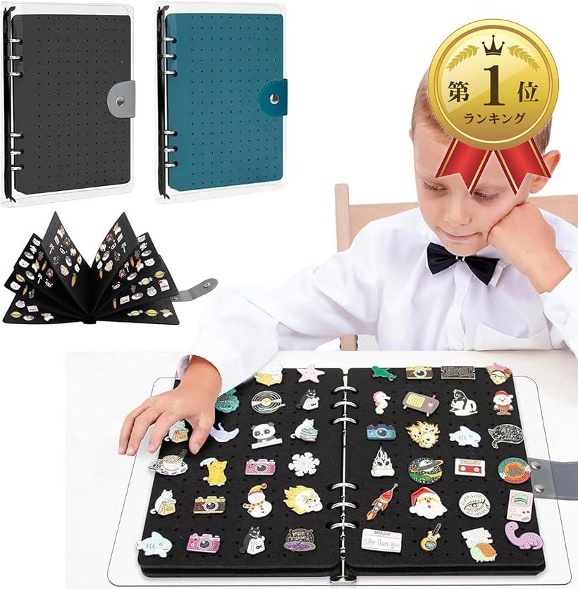 【楽天ランキング1位入賞】ピンバッジ ケース 飾る ディスプレイ 缶バッジ 収納 ファイル 持ち運び 刺繍缶