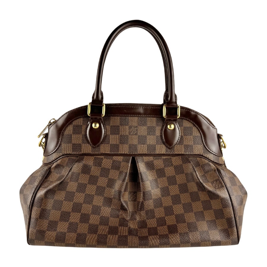 ルイ ヴィトン LOUIS VUITTON ハンドバッグ ショルダーバッグ ダミエ トレヴィPM ダミエキャンバス ブラウン ゴールド レディース N51997 z8358