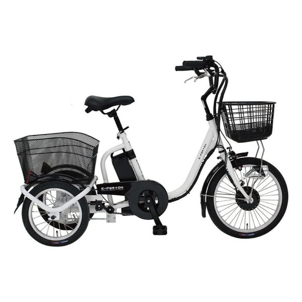 E-PARTON（イーパートン） ロータイプ電動アシスト三輪自転車 ホワイト BEPN18-WH北海道沖縄離島不可 電