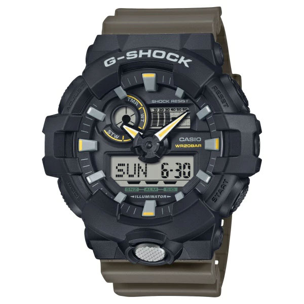 カシオ CASIO 腕時計 G-SHOCK ANALOG-DIGITAL 700 SERIES GA-710TU-1A3JF