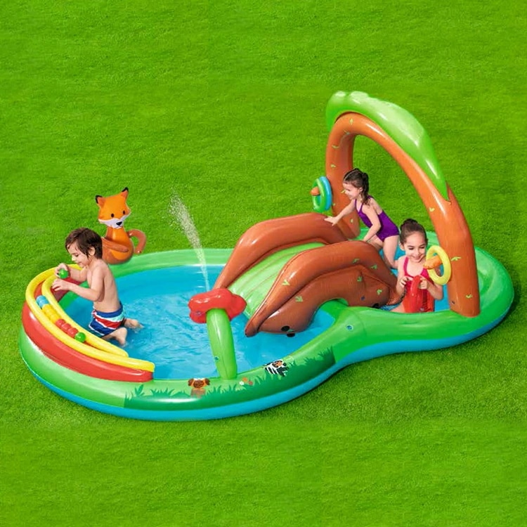 キャンペーン価格 大型プール すべり台 滑り台 大型 ビニールプール 噴水 ベランダ ファミリープール キッズプール 子供用プール 子ども用プール 家庭用プール ガーデンプール すべり台付き 滑り台付