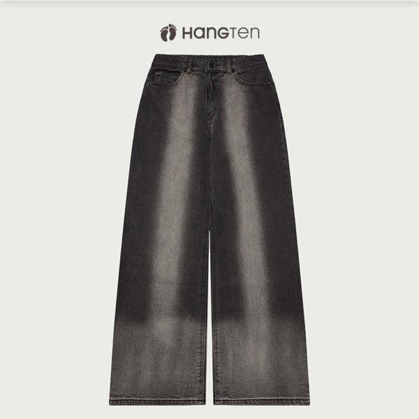 女性用ヒドゥンバンディングバックブラッシュスーパーワイドデニムパンツ 10540155-804-10E-SH