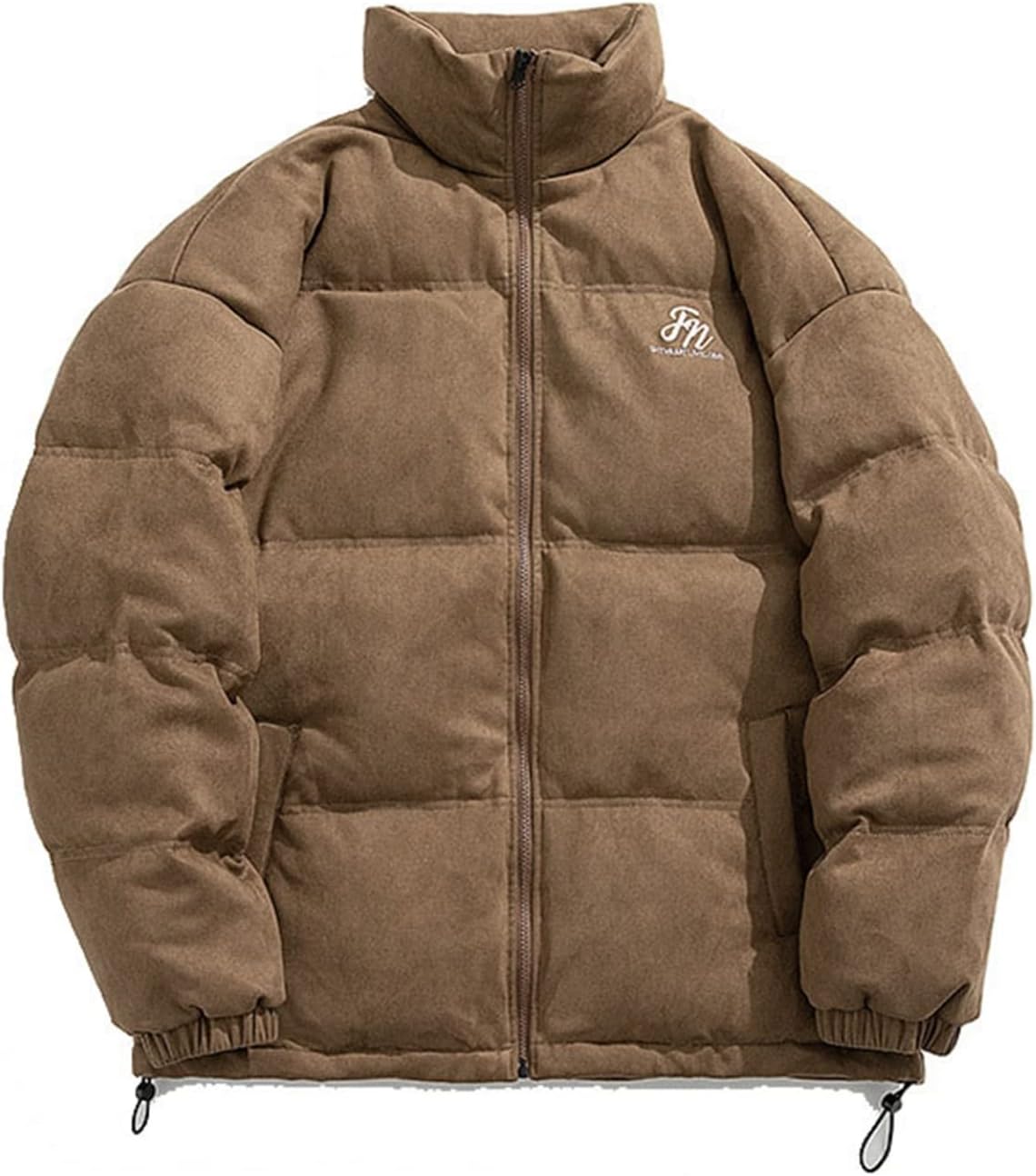 セーム革 中綿ジャケット 厚手 保温ブルゾン 立ち襟 寒さ対策 防風 アウトドア 冬服 綿入れ ジャケット ショート丈 カジュアル 大きいサイズ アウター 綿服 普段着 キャンプ バイク