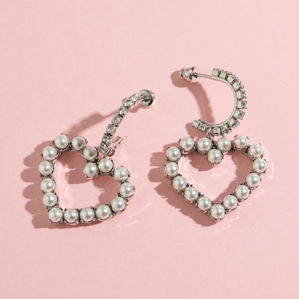 ROGER VIVIER ロジェヴィヴィエ ピアス REWOR311100AGK レディース パール ハート クリスタル アクセサリー B200