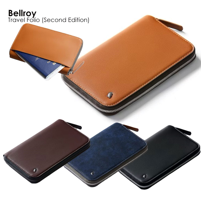 Travel Folio (Second Edition) WTFB パスポートケース カードケース 札入れ シンプル 本革 メンズ レディース レザー 旅行 車 自宅 海外