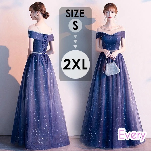 ロングドレス 演奏会 成人式 同窓会 ドレス 大人 ピアノ 発表会 演奏会用ドレス Aライン 母親 結婚式 演奏会 ステージドレス 二次会 花嫁 パーティードレス ウエディング イブニングドレス 青