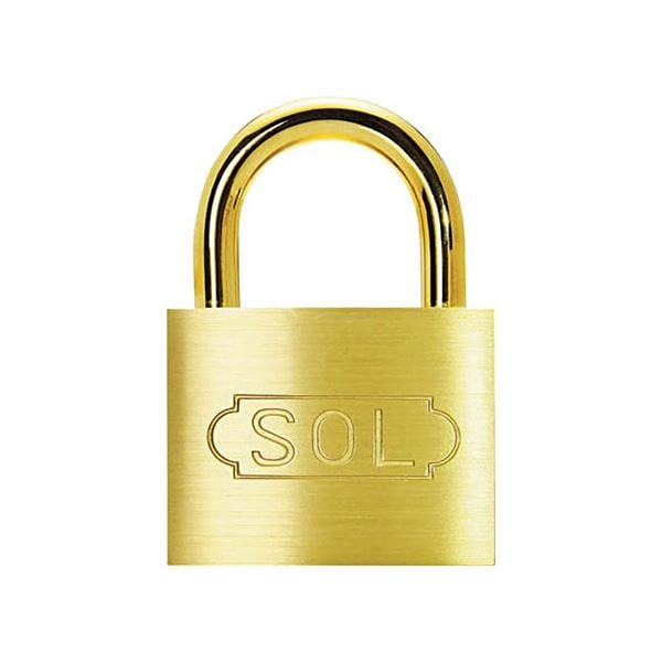 （まとめ）清水 SOLシリンダー南京錠2500SD-25 1個[x10セット]