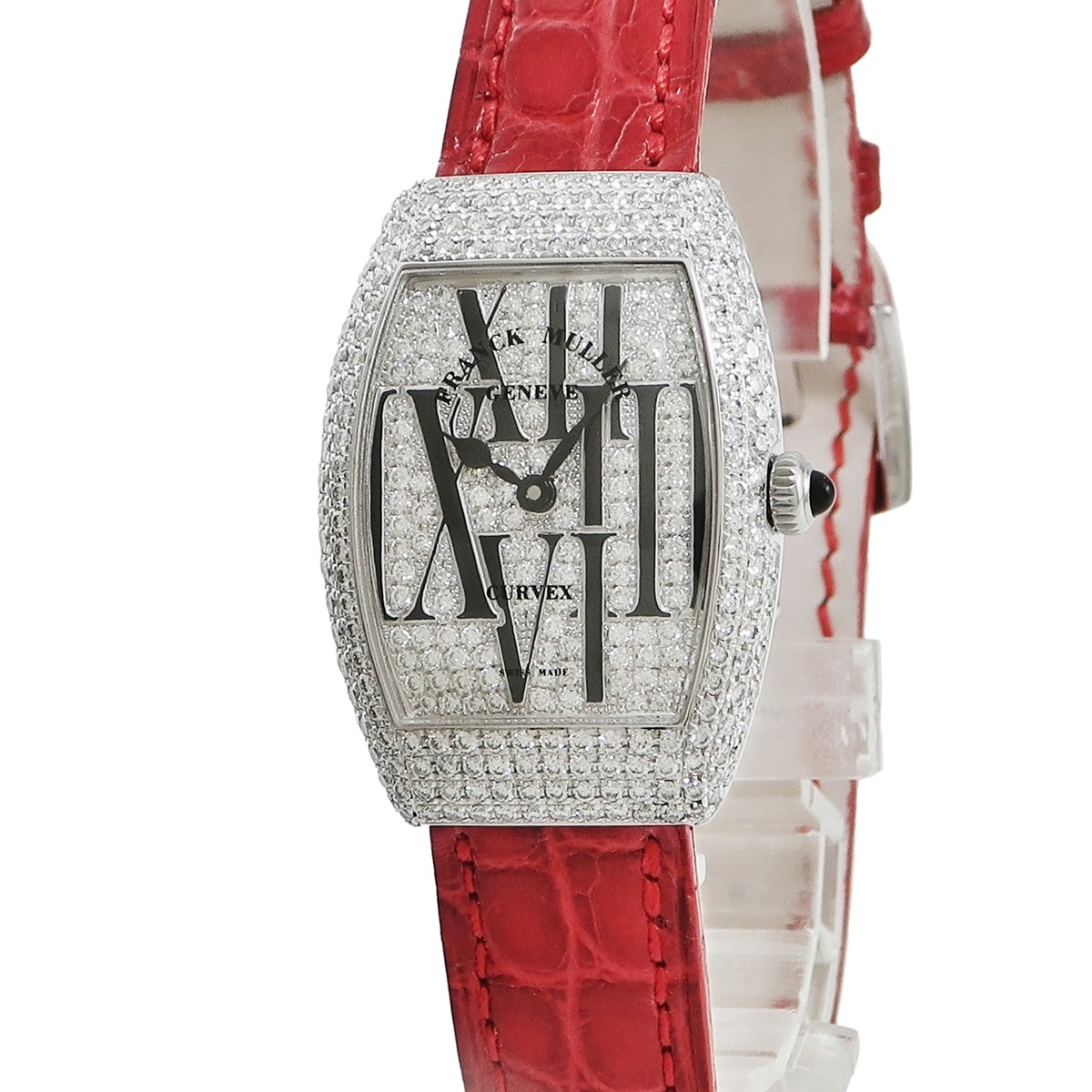 トノウ カーベックス 1762 QZ R AL D CD クオーツ レディース 純正ダイヤ トノー 3年保証