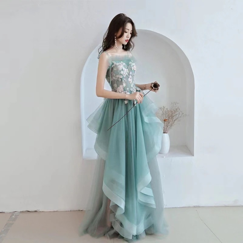 パーティードレス二次会結婚式ロングカラードレスフォマールドレスウェディングドレス発表会演奏会成人式演出ドレス舞台ステージ衣