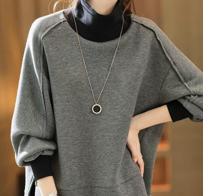 トップス デート カットソー プルオーバー 袖あり 長袖 かわいい 大人可愛い きれいめ シンプル カジュアル 大人 上品 おしゃれ お洒落 かっこいい レトロ 大人女子 こなれ感 キュート ガーリー