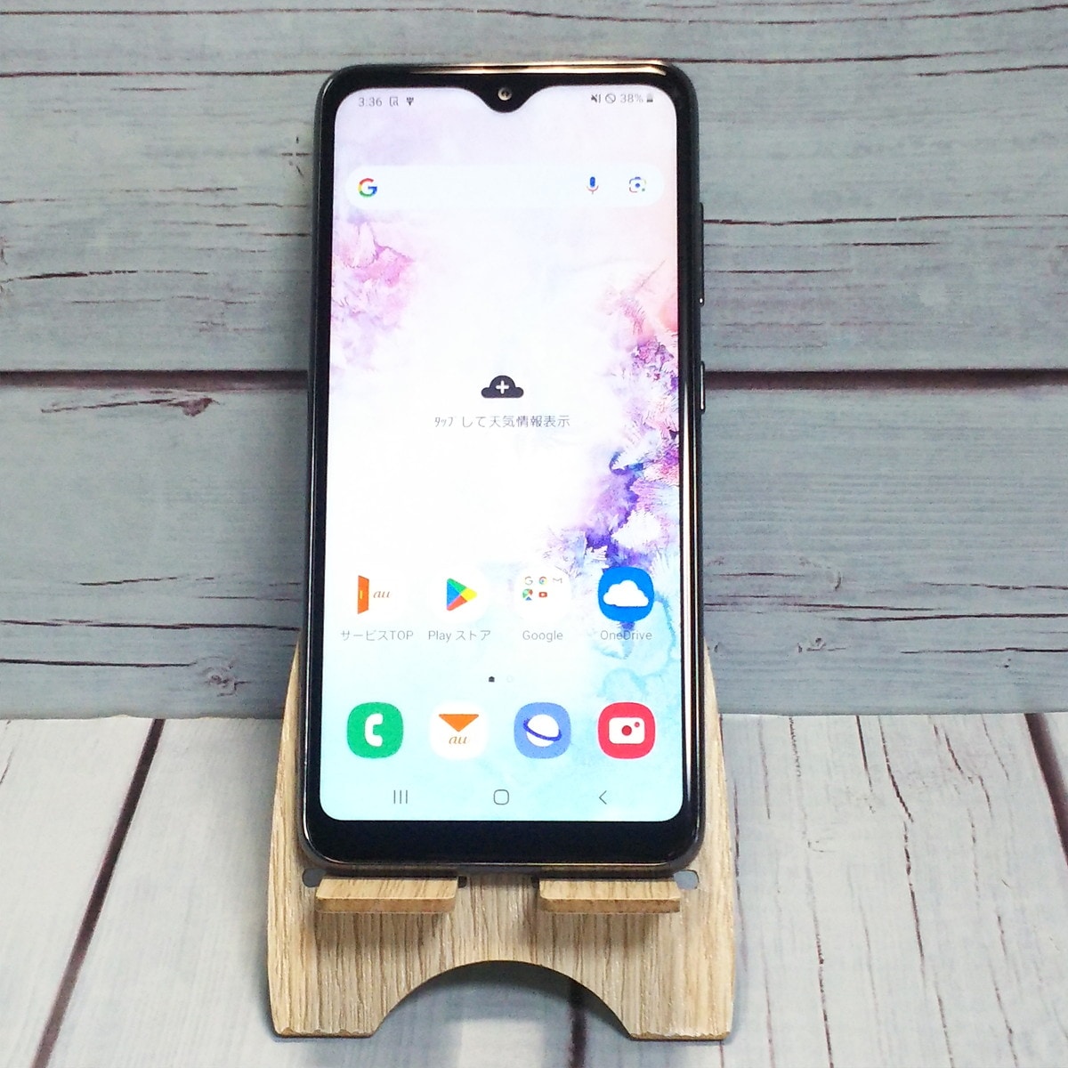 【送料無料】au Galaxy A20 SCV46 Black 本体 白ロム SIMロック解除済み SIMフリー 463069