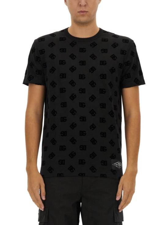 DOLCE & GABBANA Men T-Shirts G8PT1T G7NWEN0000 Black
